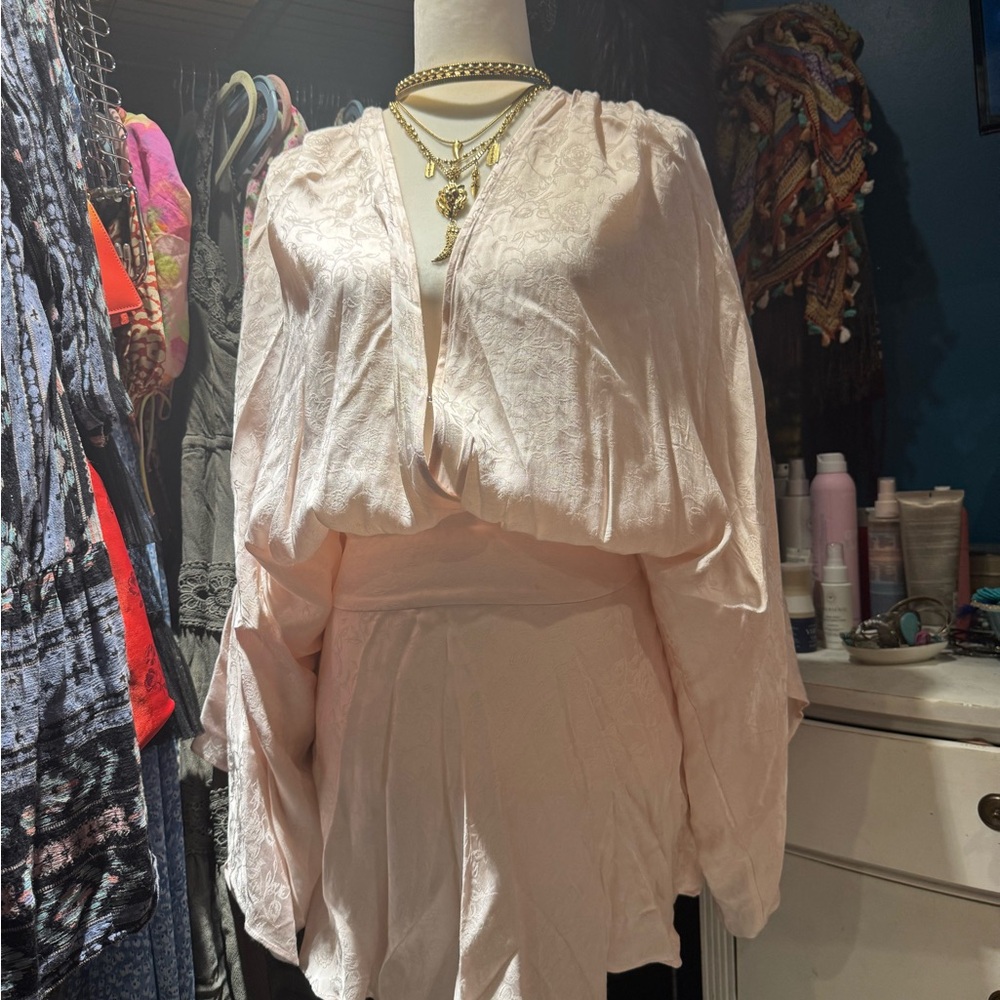 REVOLVE BRAND - House of Harlow 1960 X Revolve Cream Jacquard mini dress - XS